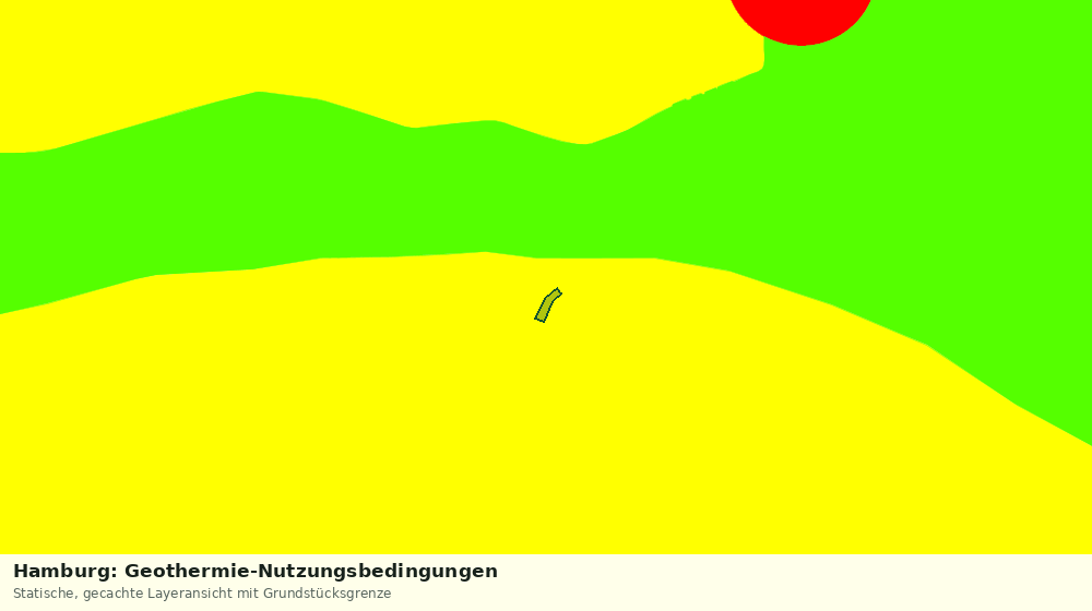 Statische Kartenansicht: Hamburg: Geothermie-Nutzungsbedingungen