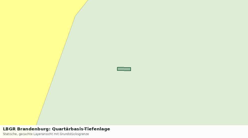 Statische Kartenansicht: LBGR Brandenburg: Quartärbasis-Tiefenlage