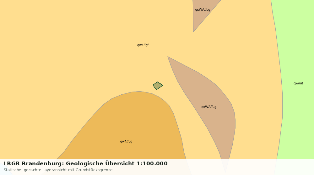 Statische Kartenansicht: LBGR Brandenburg: Geologische Übersicht 1:100.000
