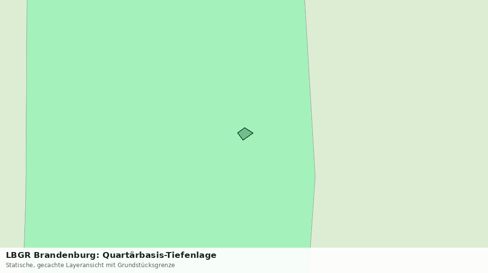 Statische Kartenansicht: LBGR Brandenburg: Quartärbasis-Tiefenlage