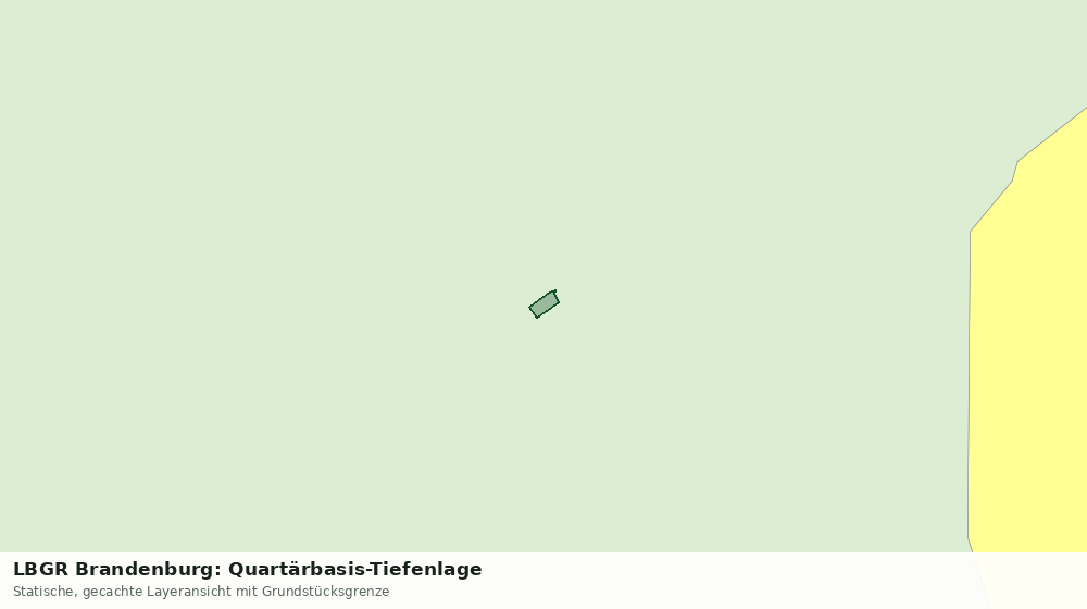 Statische Kartenansicht: LBGR Brandenburg: Quartärbasis-Tiefenlage