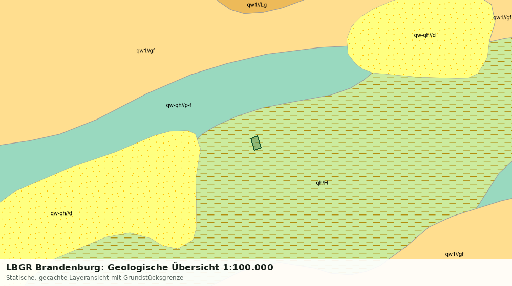 Statische Kartenansicht: LBGR Brandenburg: Geologische Übersicht 1:100.000