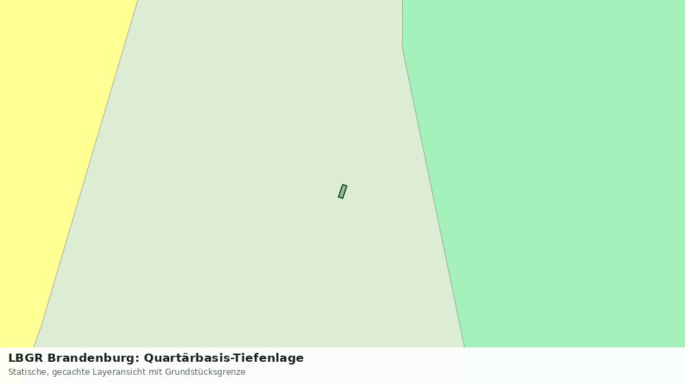 Statische Kartenansicht: LBGR Brandenburg: Quartärbasis-Tiefenlage