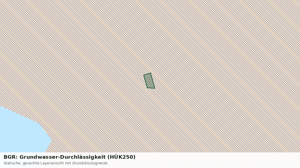 Statische Kartenansicht: BGR: Grundwasser-Durchlässigkeit (HÜK250)