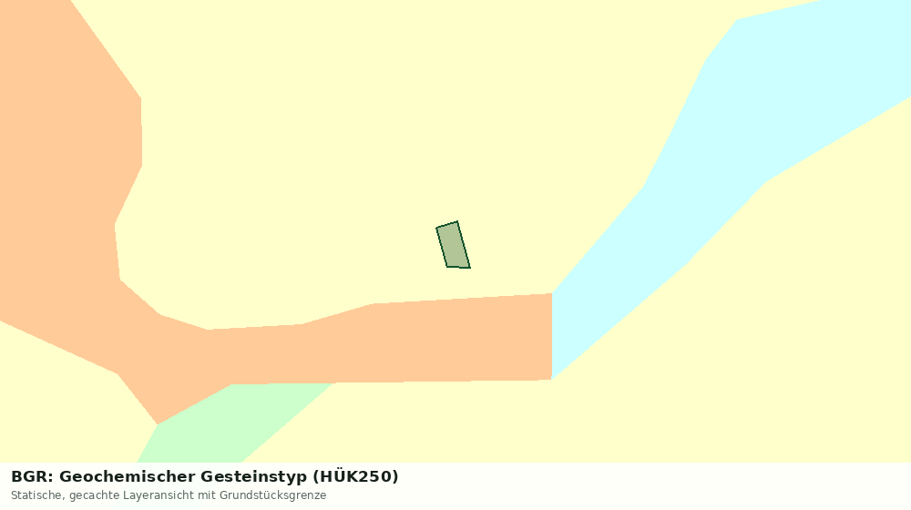 Statische Kartenansicht: BGR: Geochemischer Gesteinstyp (HÜK250)