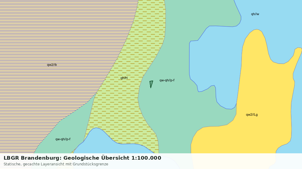 Statische Kartenansicht: LBGR Brandenburg: Geologische Übersicht 1:100.000