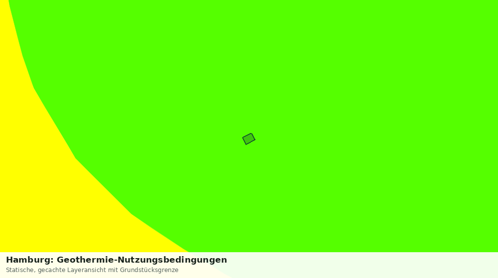 Statische Kartenansicht: Hamburg: Geothermie-Nutzungsbedingungen