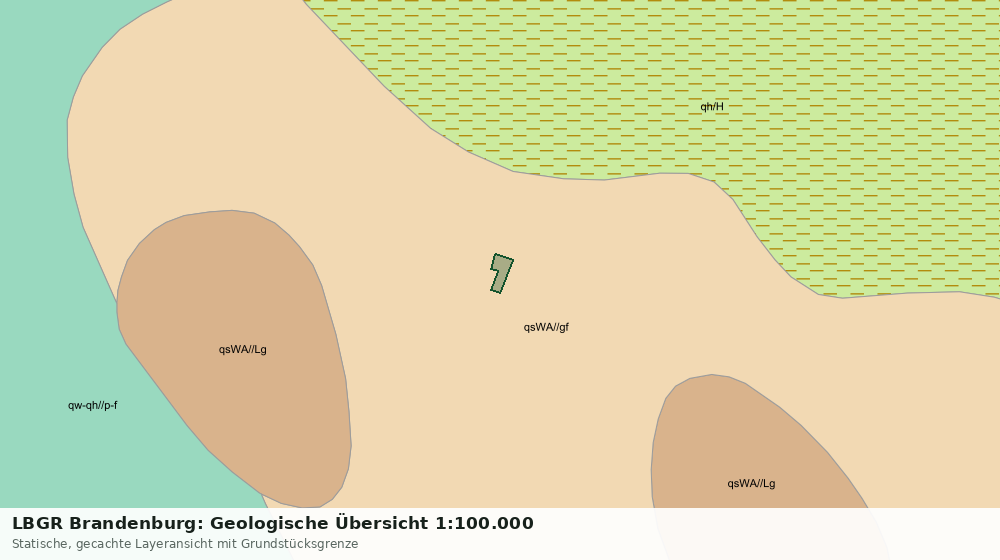 Statische Kartenansicht: LBGR Brandenburg: Geologische Übersicht 1:100.000