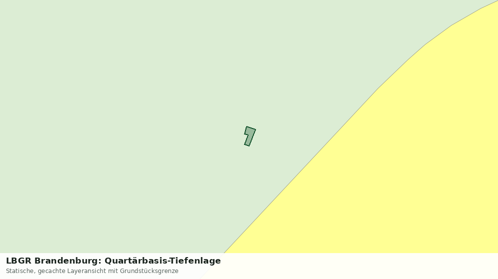 Statische Kartenansicht: LBGR Brandenburg: Quartärbasis-Tiefenlage