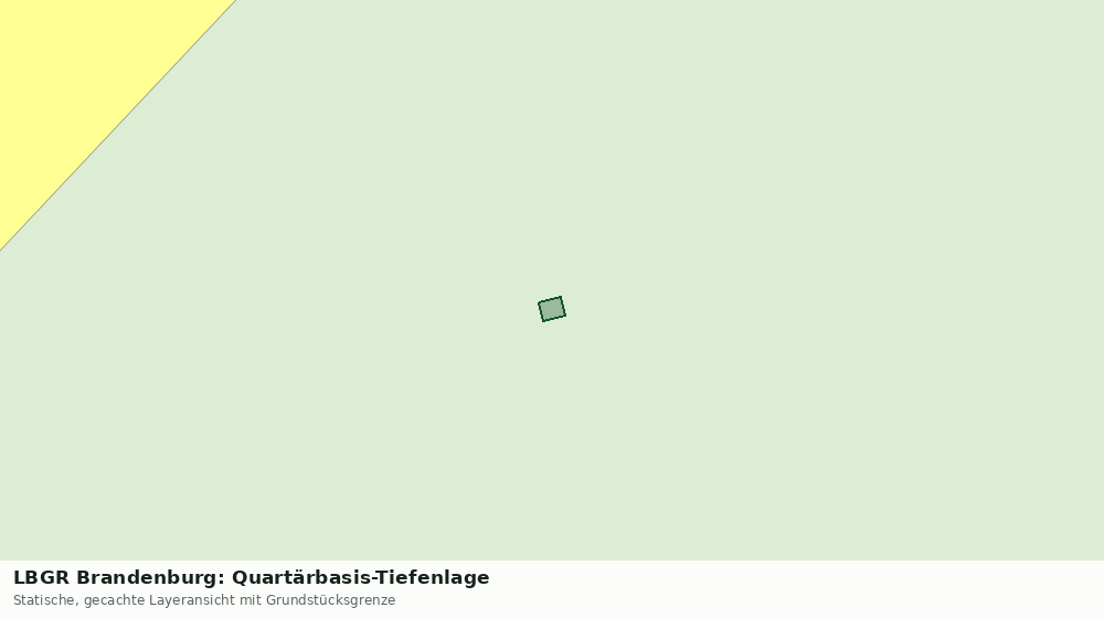 Statische Kartenansicht: LBGR Brandenburg: Quartärbasis-Tiefenlage