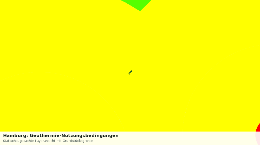 Statische Kartenansicht: Hamburg: Geothermie-Nutzungsbedingungen