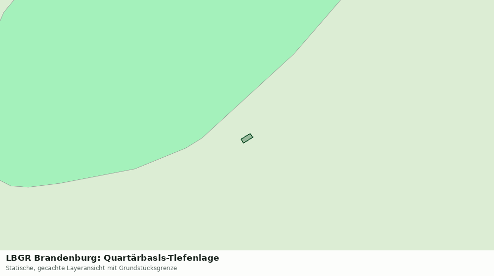 Statische Kartenansicht: LBGR Brandenburg: Quartärbasis-Tiefenlage