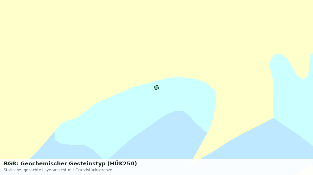 Statische Kartenansicht: BGR: Geochemischer Gesteinstyp (HÜK250)