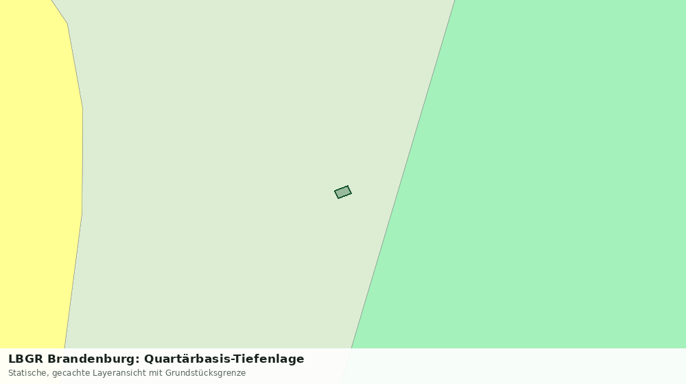Statische Kartenansicht: LBGR Brandenburg: Quartärbasis-Tiefenlage