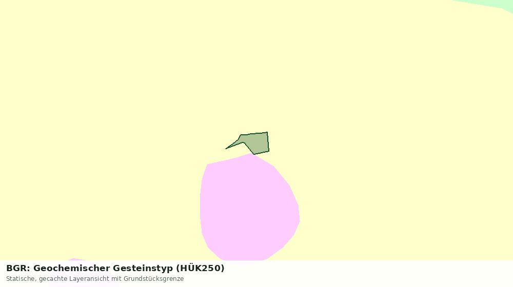 Statische Kartenansicht: BGR: Geochemischer Gesteinstyp (HÜK250)