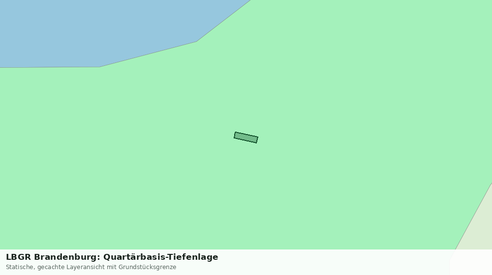 Statische Kartenansicht: LBGR Brandenburg: Quartärbasis-Tiefenlage