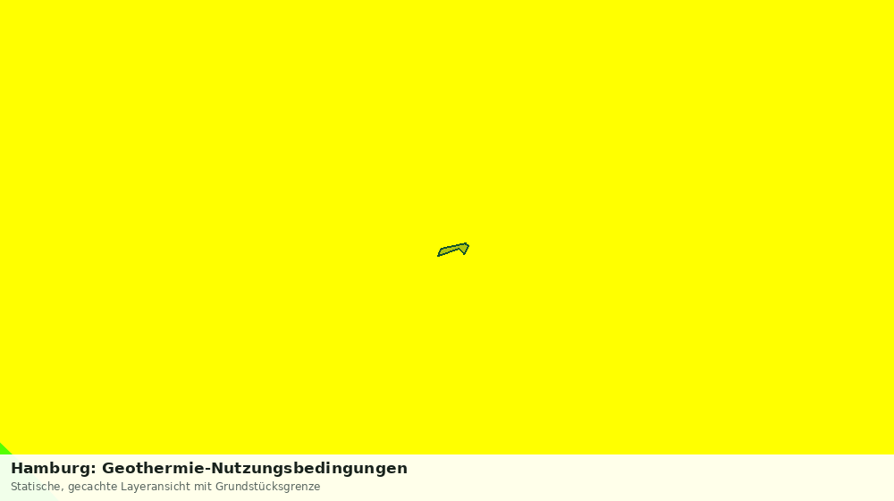 Statische Kartenansicht: Hamburg: Geothermie-Nutzungsbedingungen