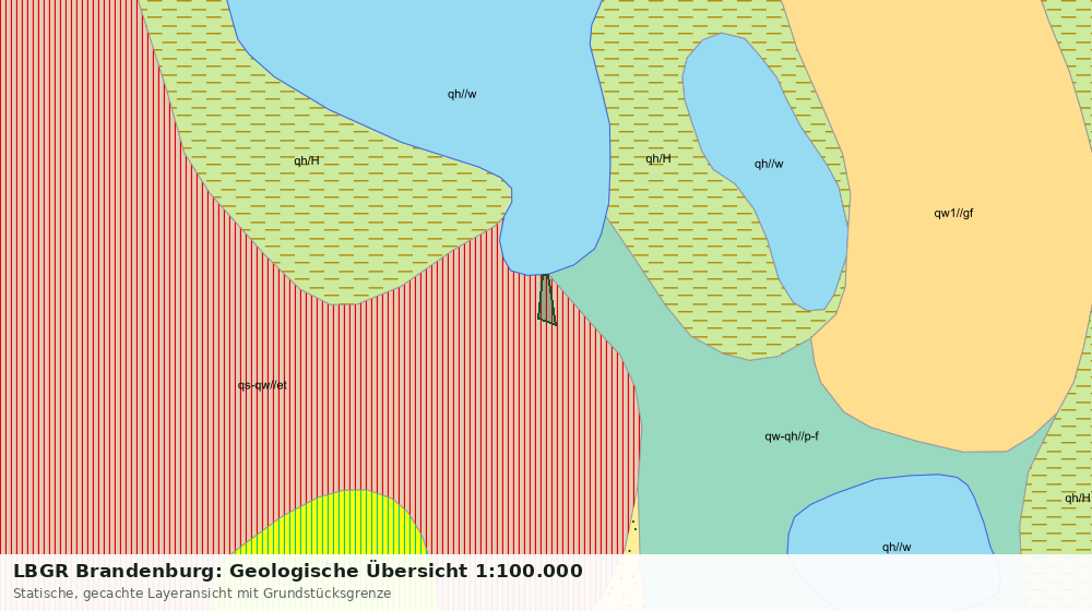 Statische Kartenansicht: LBGR Brandenburg: Geologische Übersicht 1:100.000