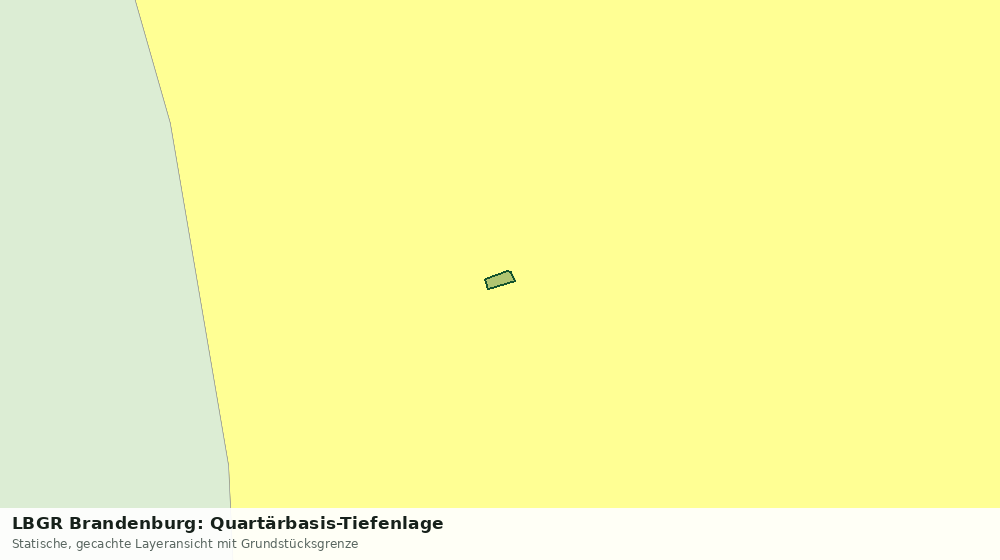 Statische Kartenansicht: LBGR Brandenburg: Quartärbasis-Tiefenlage