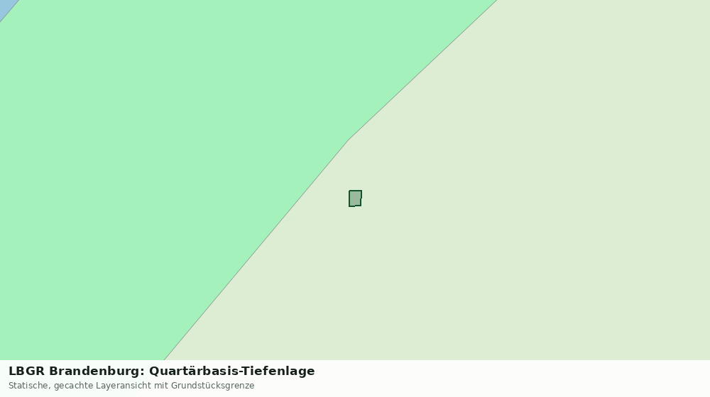 Statische Kartenansicht: LBGR Brandenburg: Quartärbasis-Tiefenlage