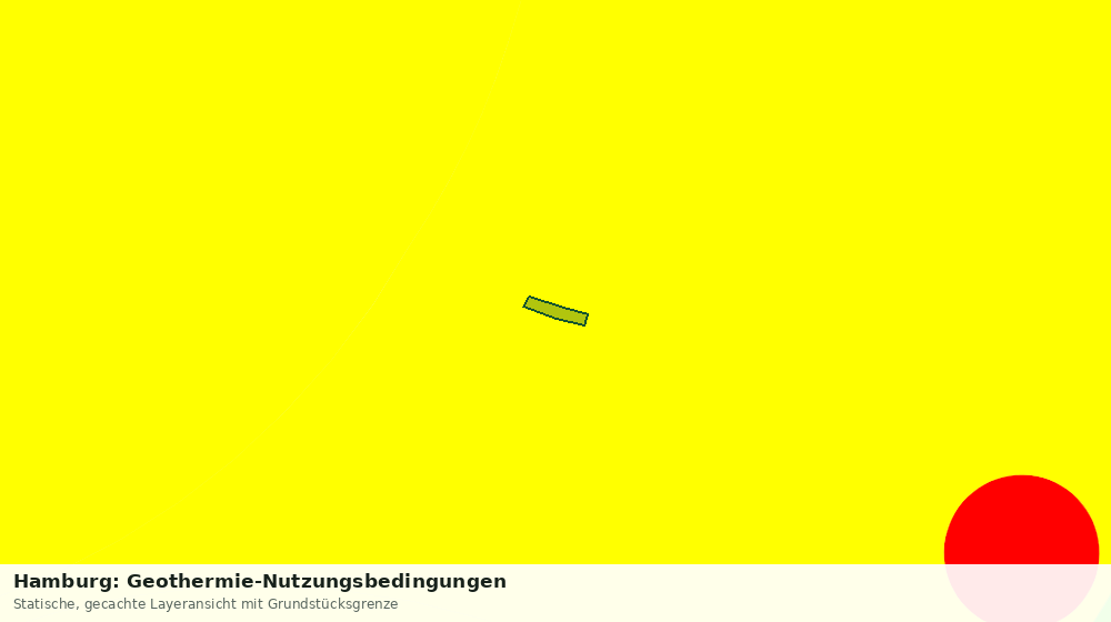 Statische Kartenansicht: Hamburg: Geothermie-Nutzungsbedingungen
