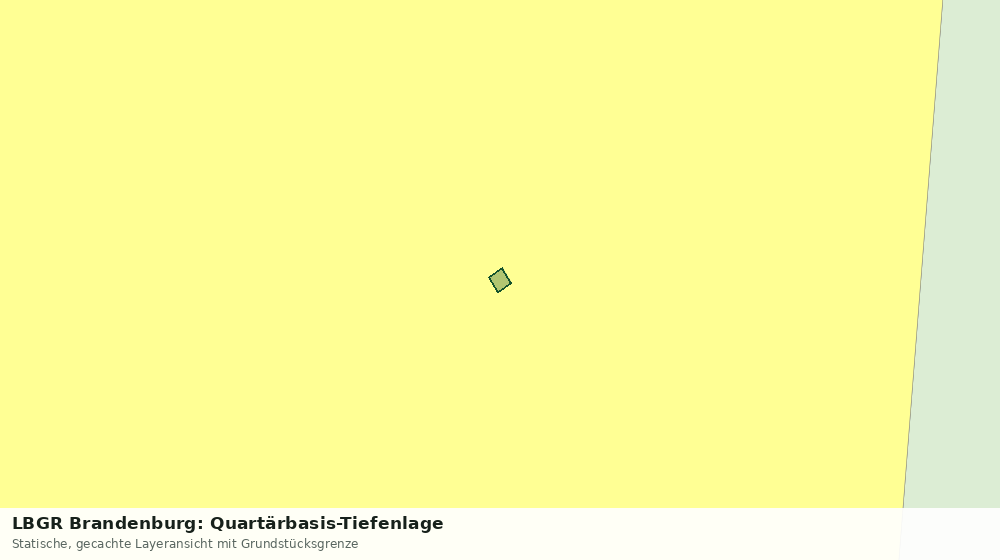 Statische Kartenansicht: LBGR Brandenburg: Quartärbasis-Tiefenlage