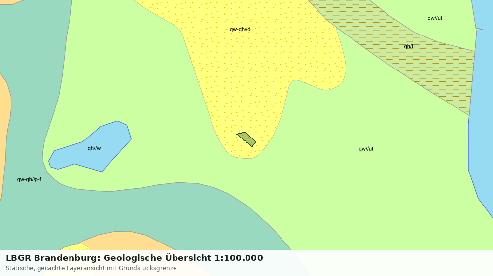 Statische Kartenansicht: LBGR Brandenburg: Geologische Übersicht 1:100.000