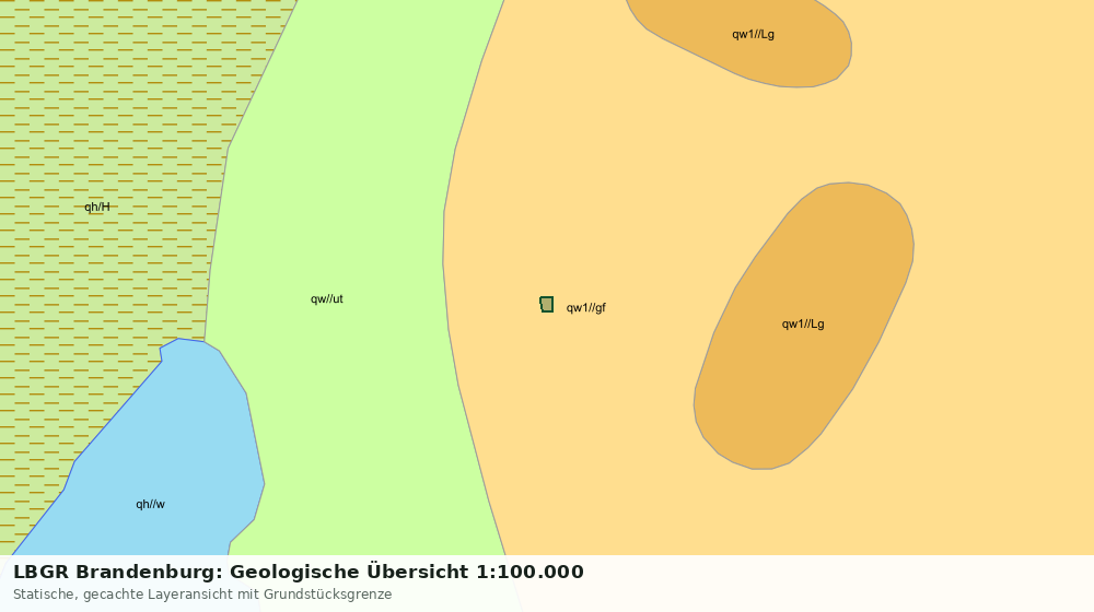 Statische Kartenansicht: LBGR Brandenburg: Geologische Übersicht 1:100.000
