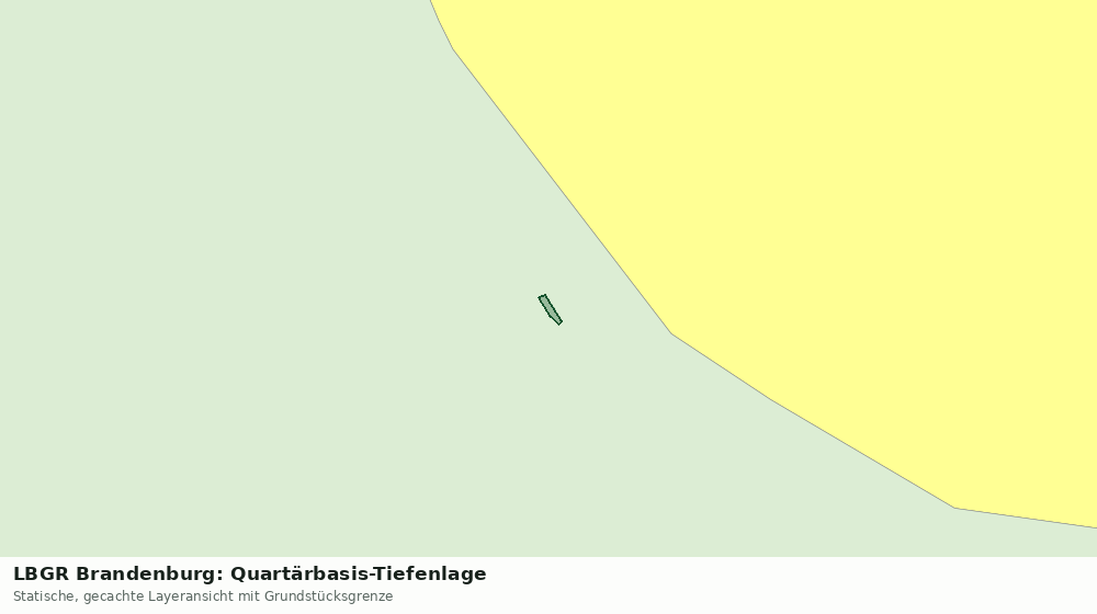 Statische Kartenansicht: LBGR Brandenburg: Quartärbasis-Tiefenlage
