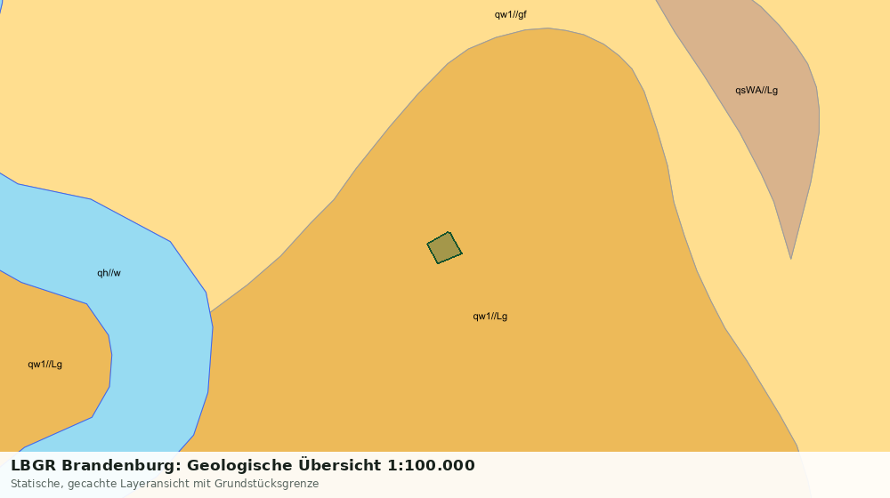 Statische Kartenansicht: LBGR Brandenburg: Geologische Übersicht 1:100.000