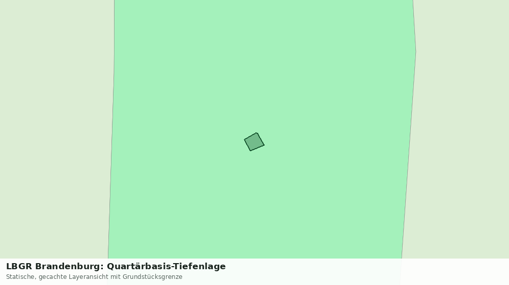Statische Kartenansicht: LBGR Brandenburg: Quartärbasis-Tiefenlage