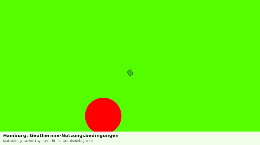 Statische Kartenansicht: Hamburg: Geothermie-Nutzungsbedingungen