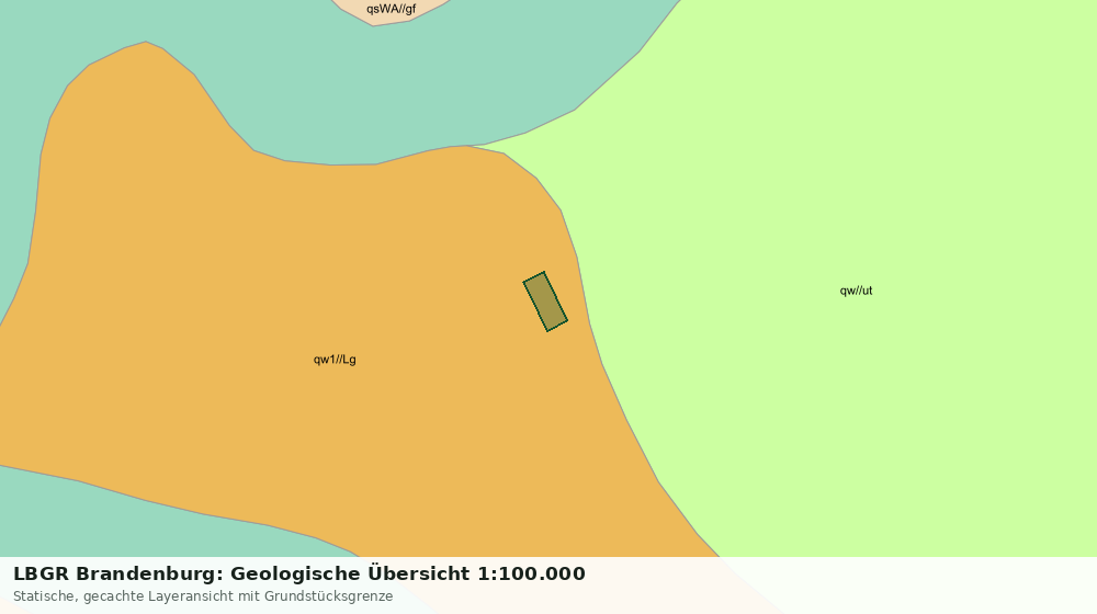 Statische Kartenansicht: LBGR Brandenburg: Geologische Übersicht 1:100.000