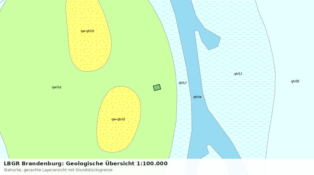 Statische Kartenansicht: LBGR Brandenburg: Geologische Übersicht 1:100.000