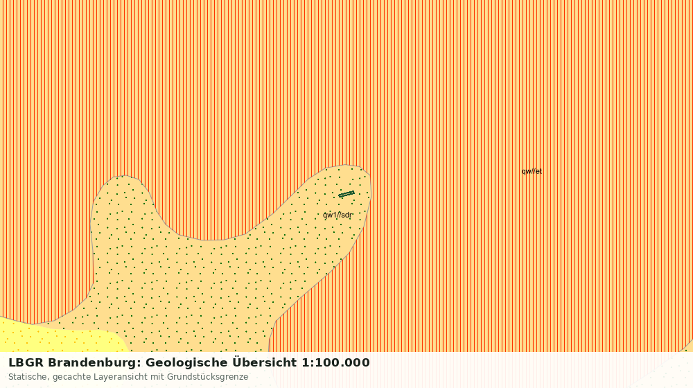 Statische Kartenansicht: LBGR Brandenburg: Geologische Übersicht 1:100.000