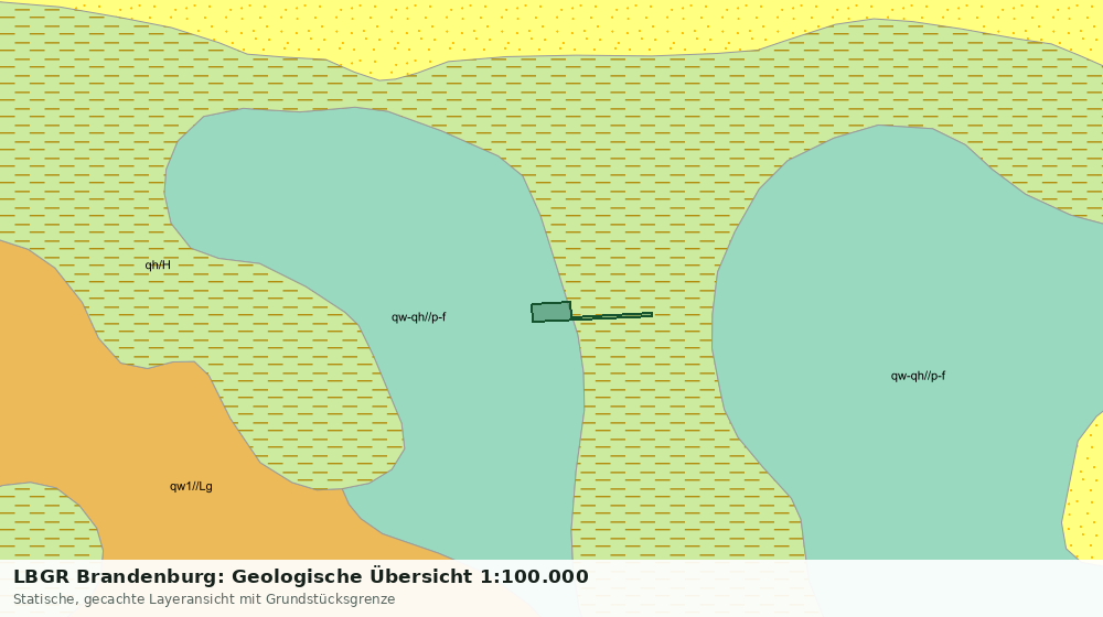 Statische Kartenansicht: LBGR Brandenburg: Geologische Übersicht 1:100.000