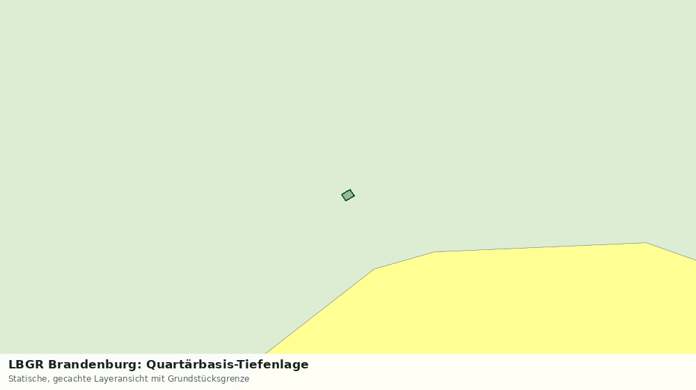 Statische Kartenansicht: LBGR Brandenburg: Quartärbasis-Tiefenlage
