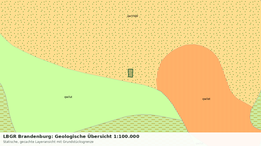 Statische Kartenansicht: LBGR Brandenburg: Geologische Übersicht 1:100.000
