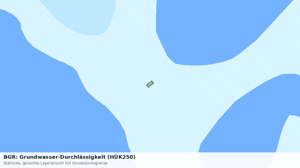 Statische Kartenansicht: BGR: Grundwasser-Durchlässigkeit (HÜK250)