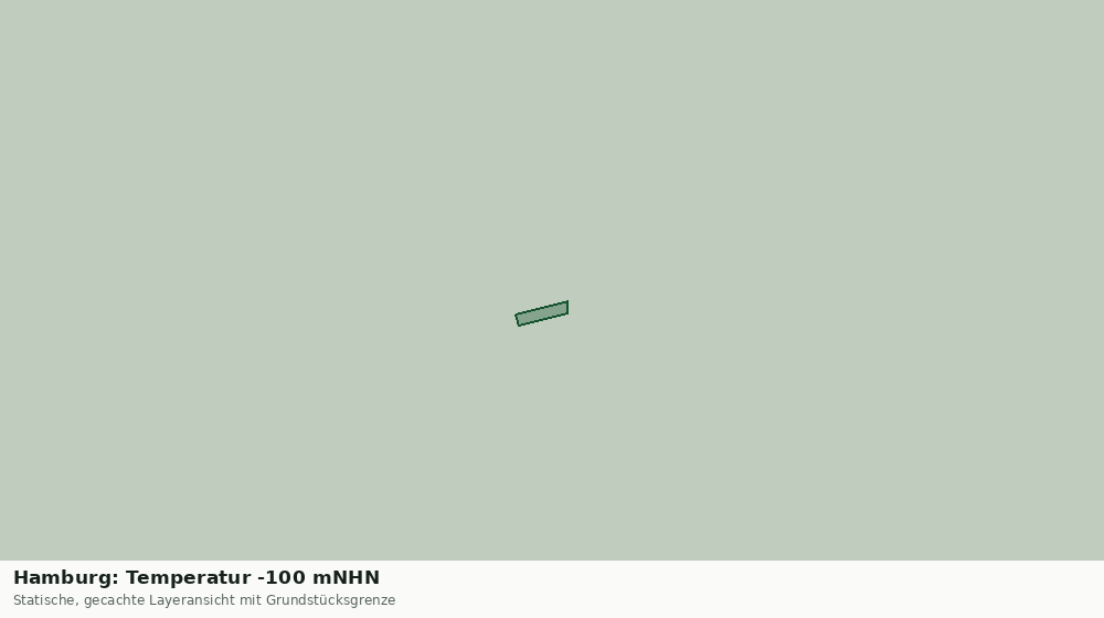 Statische Kartenansicht: Hamburg: Temperatur -100 mNHN