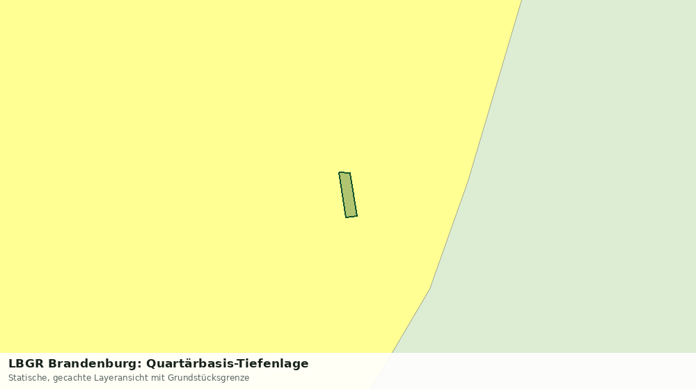 Statische Kartenansicht: LBGR Brandenburg: Quartärbasis-Tiefenlage