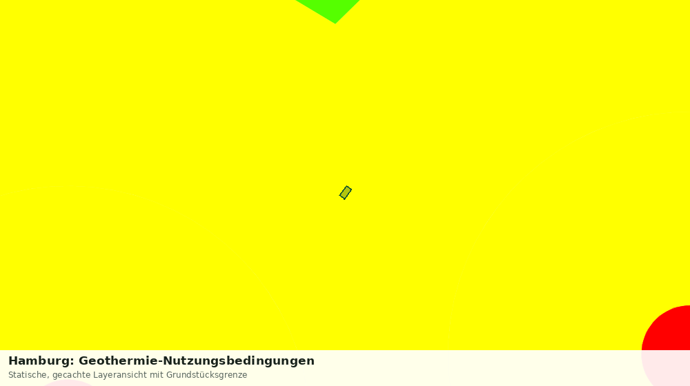 Statische Kartenansicht: Hamburg: Geothermie-Nutzungsbedingungen
