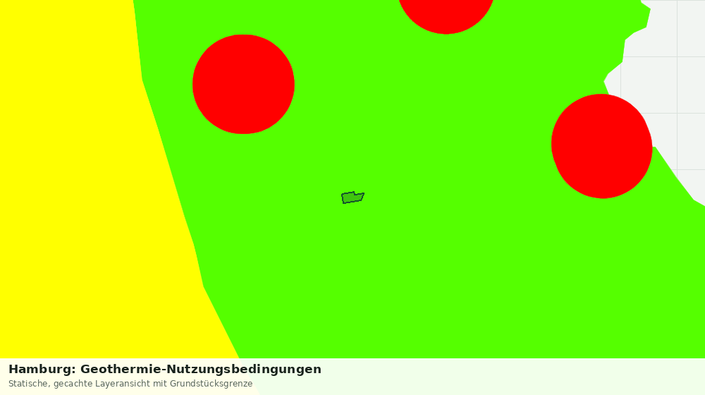 Statische Kartenansicht: Hamburg: Geothermie-Nutzungsbedingungen
