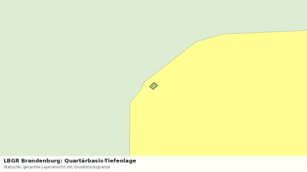 Statische Kartenansicht: LBGR Brandenburg: Quartärbasis-Tiefenlage
