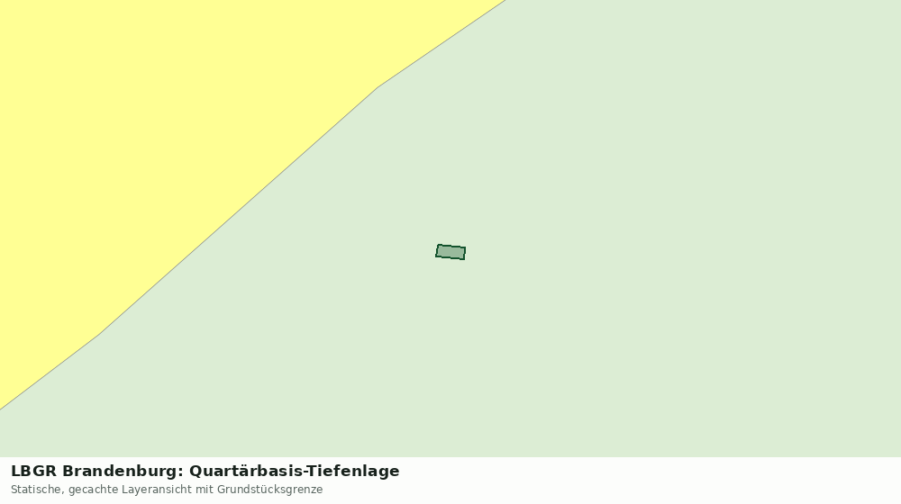 Statische Kartenansicht: LBGR Brandenburg: Quartärbasis-Tiefenlage