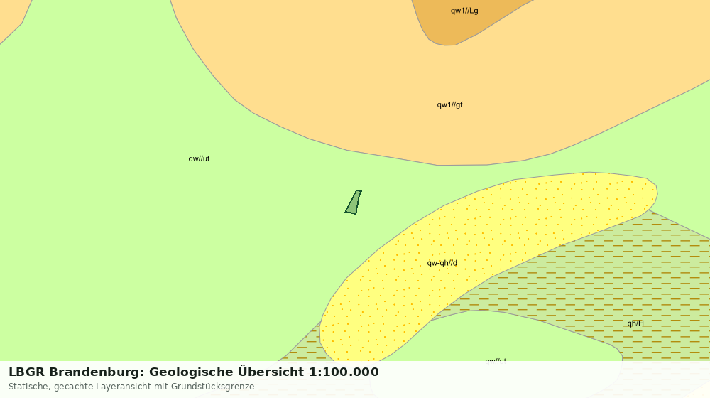 Statische Kartenansicht: LBGR Brandenburg: Geologische Übersicht 1:100.000