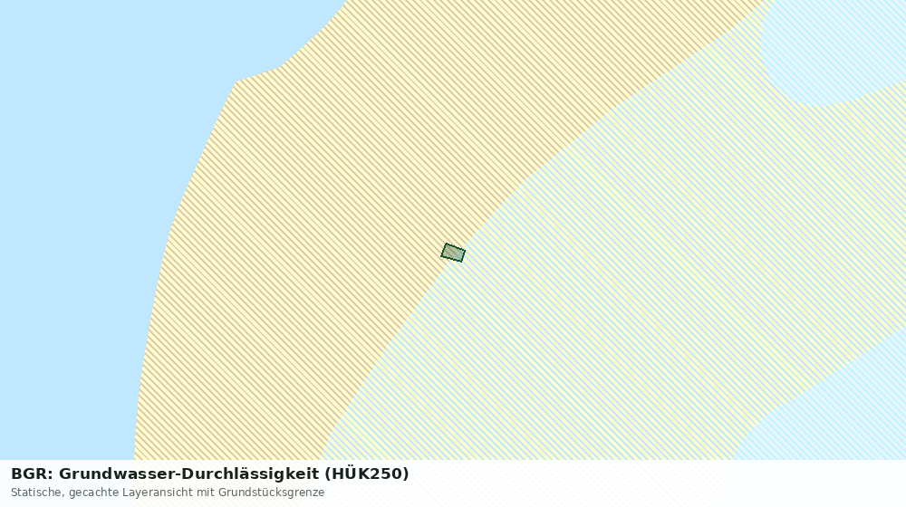Statische Kartenansicht: BGR: Grundwasser-Durchlässigkeit (HÜK250)