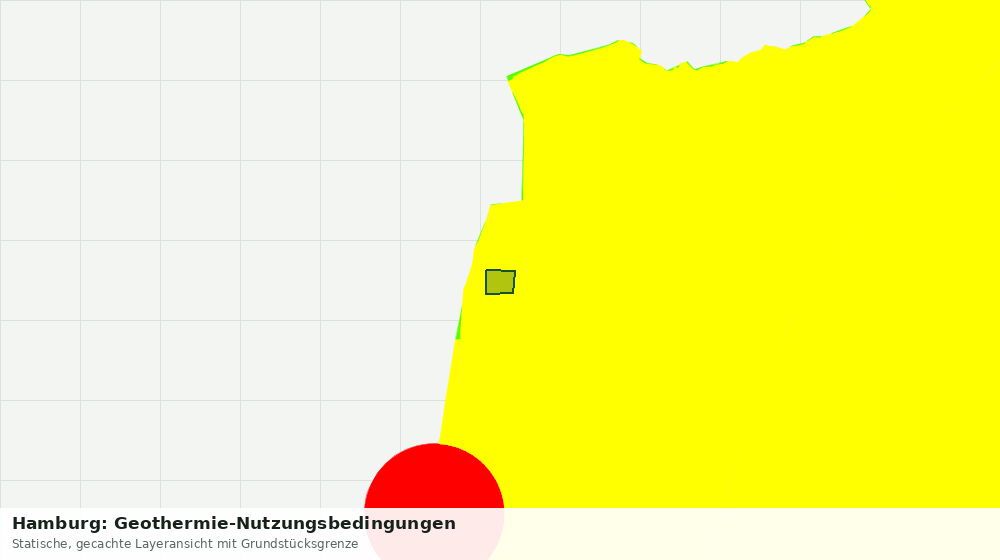 Statische Kartenansicht: Hamburg: Geothermie-Nutzungsbedingungen