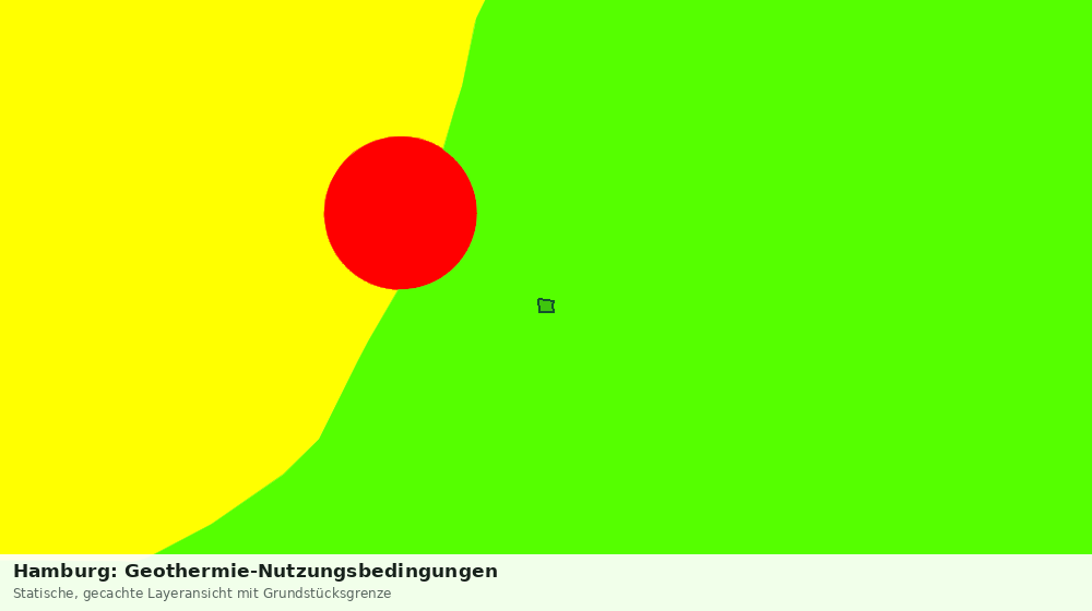 Statische Kartenansicht: Hamburg: Geothermie-Nutzungsbedingungen