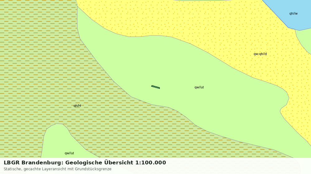 Statische Kartenansicht: LBGR Brandenburg: Geologische Übersicht 1:100.000